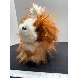 Pucci Pups & Friends Realistic Shih Tzu Stuffed Animal Plush Toy Rust Brown Whit